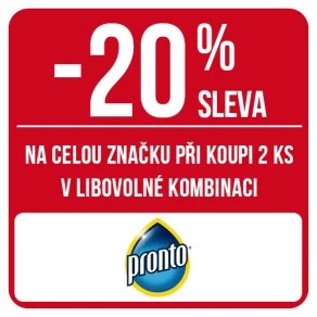 Sleva 20 % na celou značku Pronto při koupi 2 ks v libovolné kombinaci