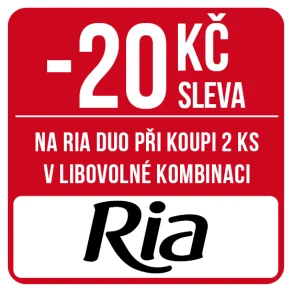 Sleva 20 Kč na produkty Ria duo při koupi 2 ks v libovolné kombinaci