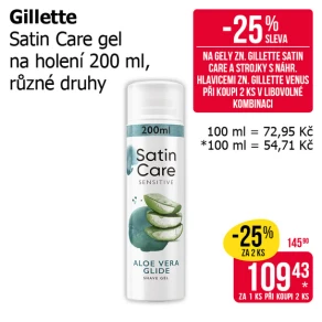 Sleva na produkty Gillette