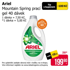 Sleva na produkty Ariel