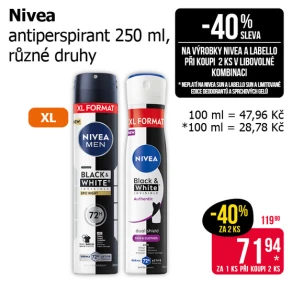 Sleva na produkty Nivea