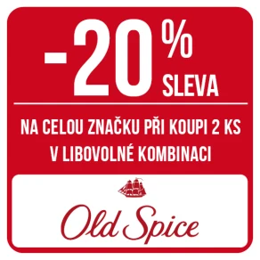 Sleva 20 % na celou značku Old Spice při koupi 2 ks v libovolné kombinaci