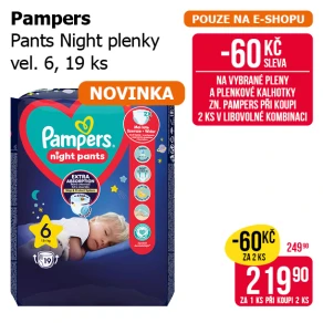 Pampers - Pants Night, vel. 6, 19 ks