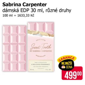 Sleva na produkty Sabrina Carpenter