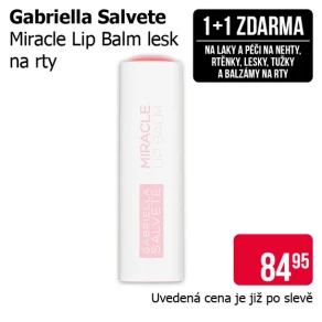Akce 1+1 zdarma na laky a péči na nehty, rtěnky, lesky, tužky a balzámy na rty značky Gabriella Salvete
