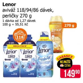 Sleva na produkty Lenor
