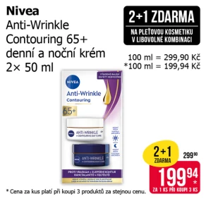 Akce 2+1 zdarma na pleťovou kosmetiku v libovolné kombinaci