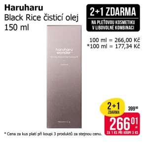 Akce 2+1 zdarma na pleťovou kosmetiku v libovolné kombinaci