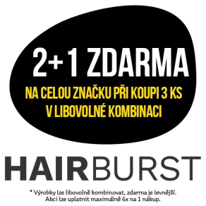 Akce 2+1 zdarma na celou značku Hairburst při koupi 3 ks v libovolné kombinaci