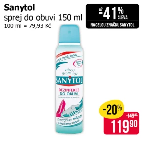 Sleva na produkty Sanytol