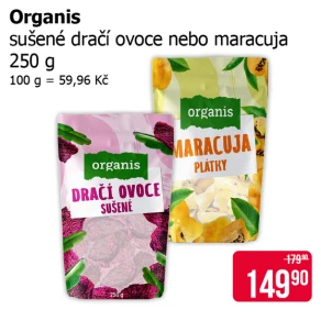Sleva na produkty Organis