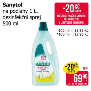Sleva na produkty Sanytol