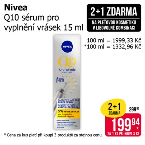 Akce 2+1 zdarma na pleťovou kosmetiku v libovolné kombinaci