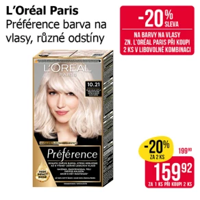 Sleva na produkty L'Oréal Paris