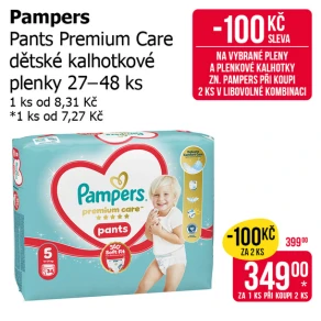 Sleva na produkty Pampers