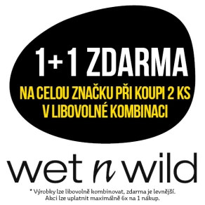 Akce 1+1 zdarma na celou značku wet n wild při koupi 2 ks v libovolné kombinaci