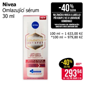 Sleva na produkty Nivea