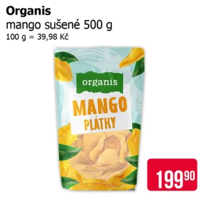 Sleva na produkty Organis