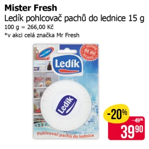 Sleva na produkty Mister Fresh