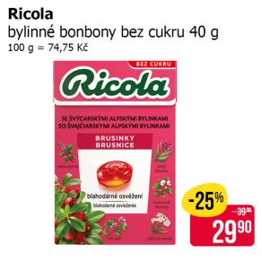 Sleva na produkty Ricola