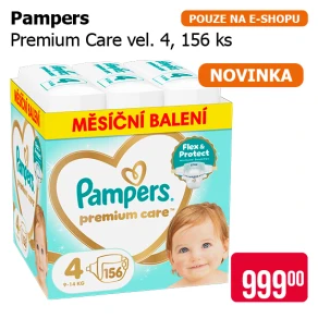 Pampers - Premium Care, vel. 4, 156 ks