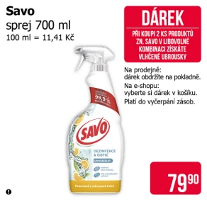 Sleva na produkty Savo