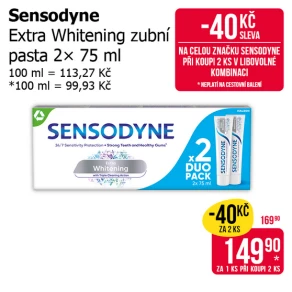Sleva na produkty Sensodyne