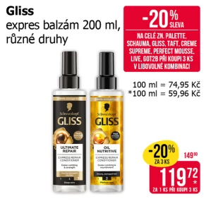 Sleva na produkty Schwarzkopf