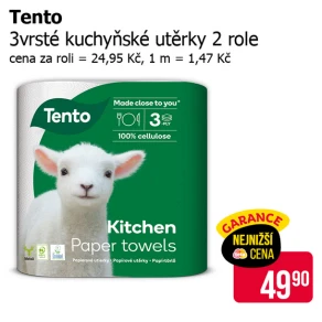 Sleva na produkty Tento