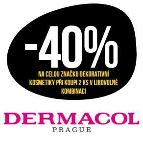 Sleva 40 % na dekorativní kosmetiku značky Dermacol při koupi 2 ks v libovolné kombinaci