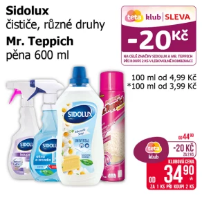Sleva na produkty Sidolux