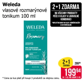 Akce 2+1 zdarma na produkty péče o vlasy při koupi 3 ks v libovolné kombinaci