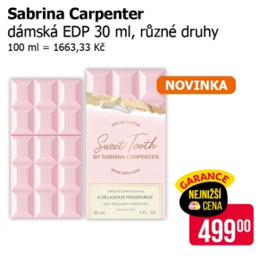Sleva na produkty Sabrina Carpenter