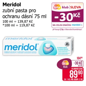 Sleva na produkty Meridol