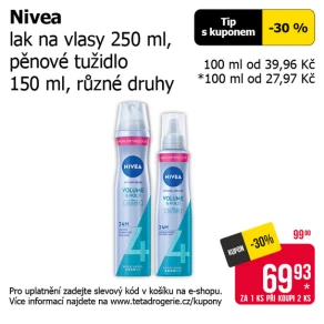 Sleva na produkty Nivea