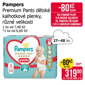 Sleva na produkty Pampers