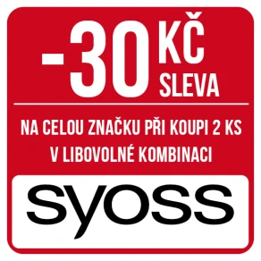 Sleva 30 Kč na celou značku Syoss při koupi 2 ks v libovolné kombinaci