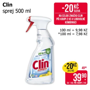 Sleva na produkty Clin