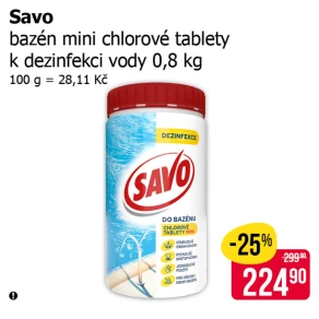 Sleva na produkty Savo