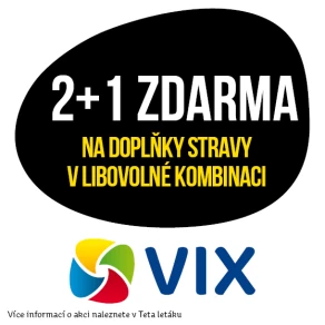 Akce 2+1 zdarma na doplňky stravy značky Vix v libovolné kombinaci