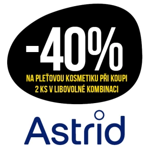 Sleva 40 % na pleťovou kosmetiku značky Astrid při koupi 2 ks v libovolné kombinaci