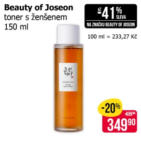 Sleva na produkty Beauty of Joseon