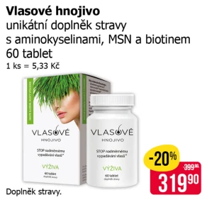Sleva na produkty Vlasové hnojivo