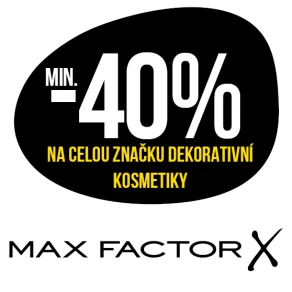 Sleva min. 40 % na celou značku dekorativní kosmetiky Max Factor