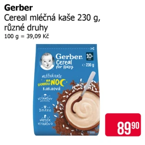 Sleva na produkty Gerber