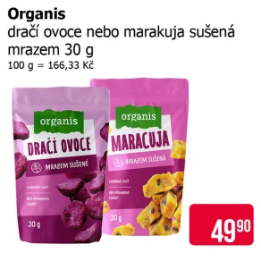 Sleva na produkty Organis