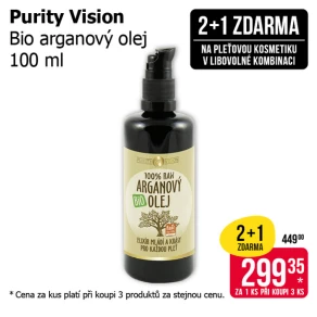 Akce 2+1 zdarma na pleťovou kosmetiku v libovolné kombinaci