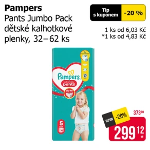 Sleva na produkty Pampers