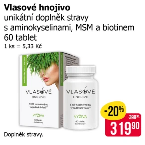 Sleva na produkty Vlasové hnojivo