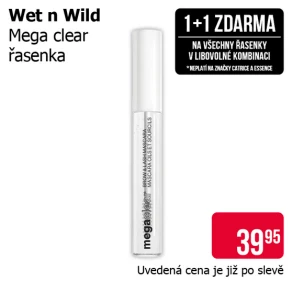 Akce 1+1 zdarma na všechny řasenky v libovolné kombinaci